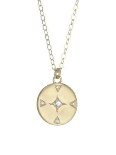 Shop Ila Atlas 14k Gold & Diamond Necklace In Yellow Gold