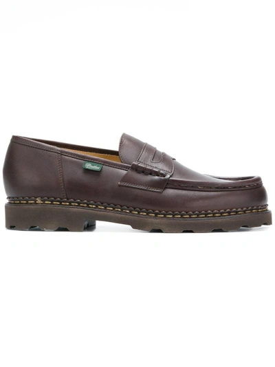 Shop Paraboot Reims Loafers In Brown