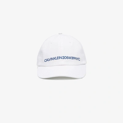 Shop Calvin Klein 205w39nyc White Logo Cap