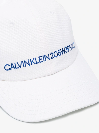 Shop Calvin Klein 205w39nyc White Logo Cap