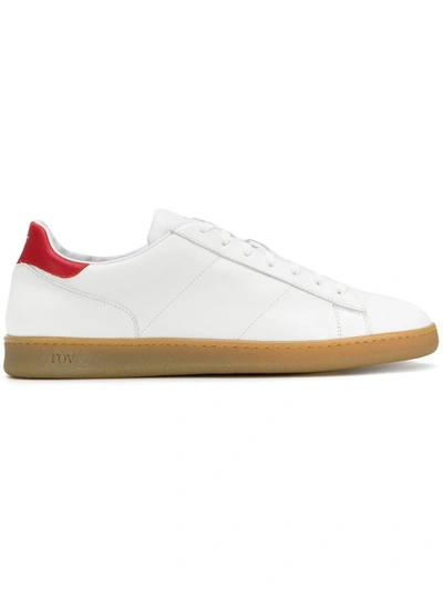 Shop Rov Lace Up Sneakers - White