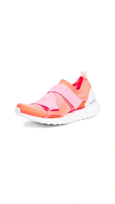 Shop Adidas By Stella Mccartney Ultraboost X Sneakers In Glow Orange/hyper Pop/black