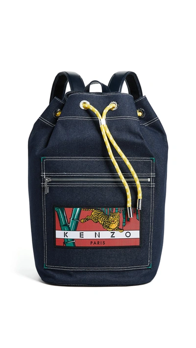 Shop Kenzo Backpack In Denim