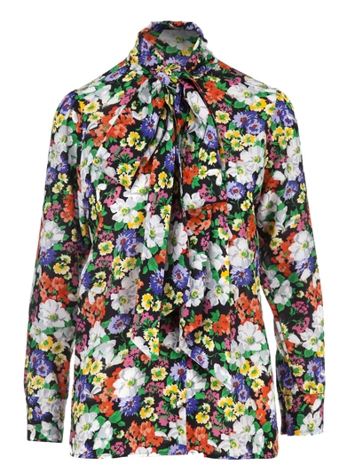 Shop Gucci Wildflowers Blouse In Multicolour