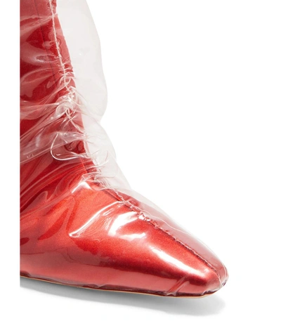 Shop Off-white Red X Jimmy Choo Elisabeth High Boots