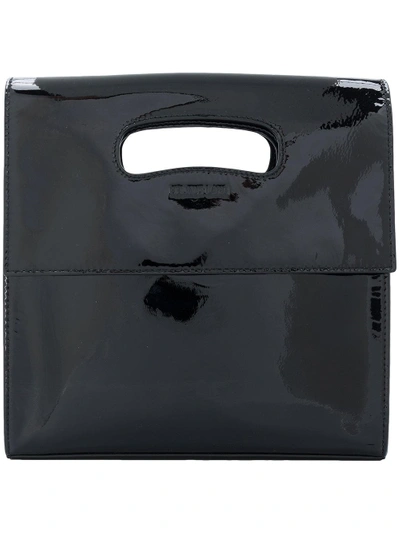 Shop Helmut Lang Foldover Clutch - Black