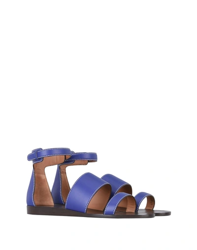 Shop Giorgio Armani Sandals In Blue