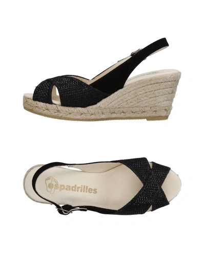 Shop Espadrilles Sandals In Black