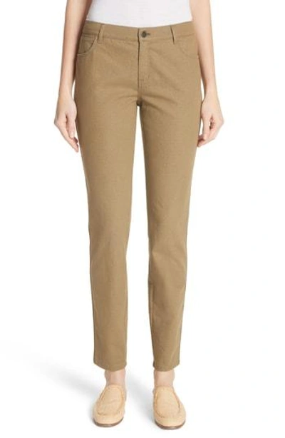 Shop Lafayette 148 Mercer Skinny Jeans In Lily Pad
