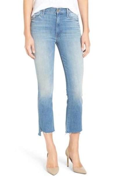 Shop Mother 'the Insider' Crop Step Fray Jeans In Shake Well