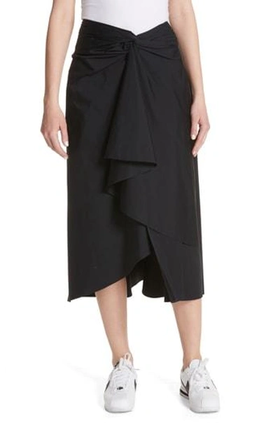 Shop A.l.c Diller Ruffle Front Skirt In Black