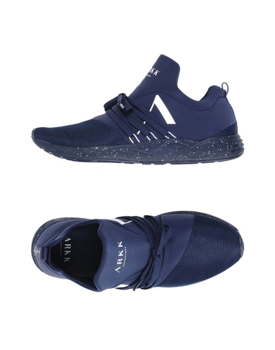 Shop Arkk Copenhagen Sneakers In Dark Blue