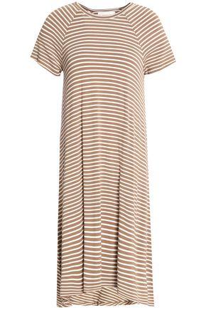Zimmermann Striped Stretch-jersey Midi Dress In Light Brown | ModeSens