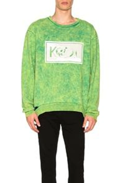 Shop Alchemist Perfect Pullover In Green,ombre & Tie Dye
