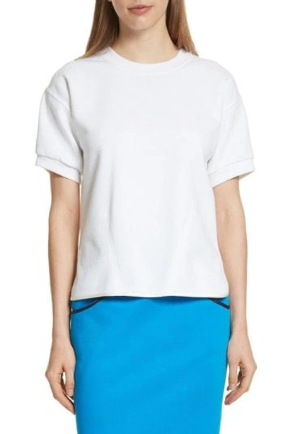 Shop Harvey Faircloth Sequin Back Sweatshirt In White