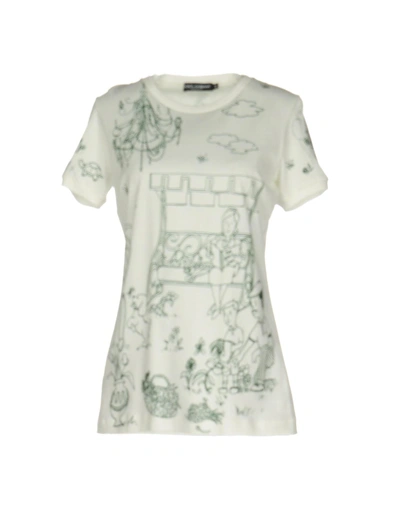 Shop Dolce & Gabbana T-shirt In Ivory