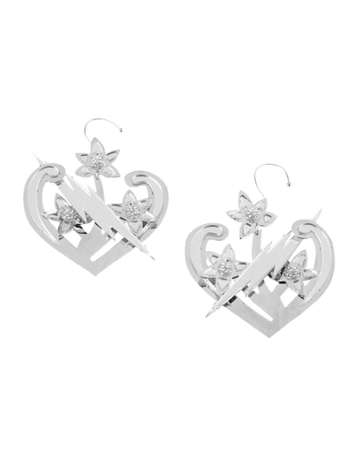 Shop Dsquared2 Earrings In Silver