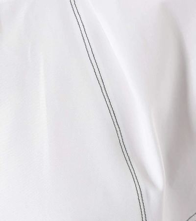 Shop Jil Sander Cotton Poplin Top In White