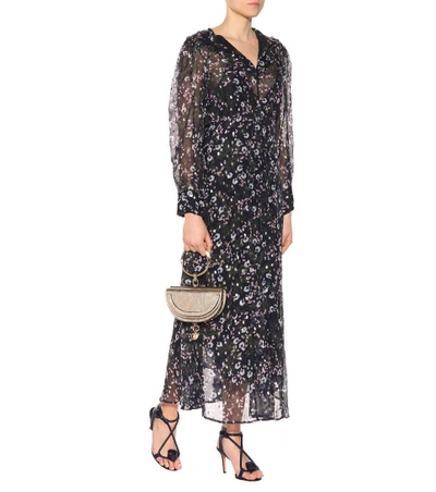Shop Isabel Marant Maxene Fil Coupé Silk Dress In Female