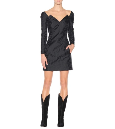 Shop Givenchy Silk-blend Jacquard Dress In Black