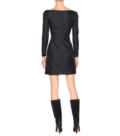 Shop Givenchy Silk-blend Jacquard Dress In Black