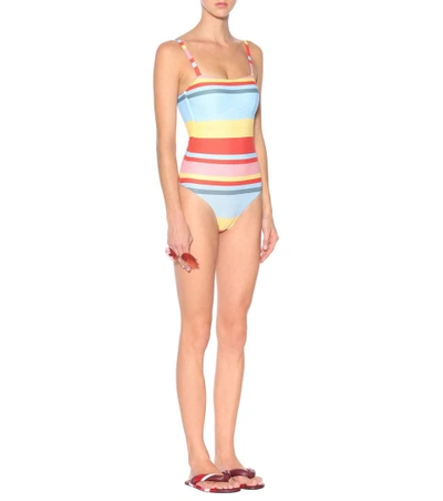 Shop Asceno Striped Swimsuit