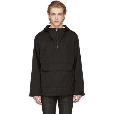 Shop Apc A.p.c. Black Parka Duty Coat In Lzz.noir