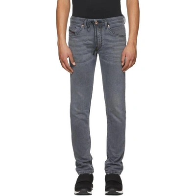 Shop Diesel Grey Thommer Cb-ne Jogg Jeans In 02 Grey