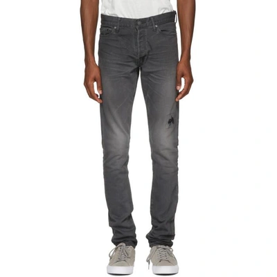 Shop John Elliott Grey The Cast 2 Jeans In Charcaol