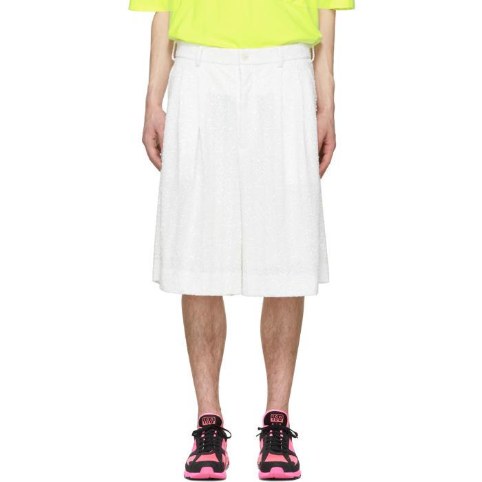comme des garcons sequin shorts