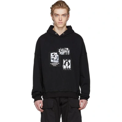 Shop Misbhv Black Multi Patch Hoodie