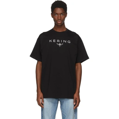 Shop Balenciaga Black 'kering' T-shirt