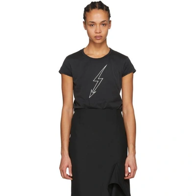 Shop Givenchy Black Lighting World Tour T-shirt In 001 Black