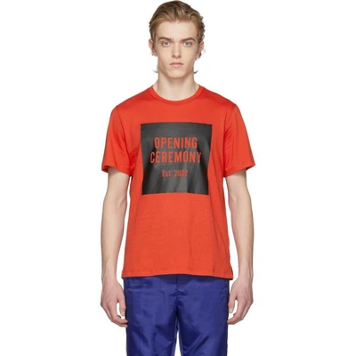 Shop Opening Ceremony Red Limited Edition Torch Logo T-shirt In 6202