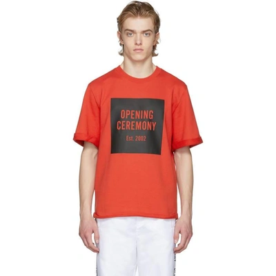 Shop Opening Ceremony Red Limited Edition Torch Logo Sweat T-shirt