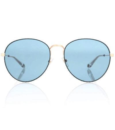 Shop Givenchy Round Sunglasses In Blue