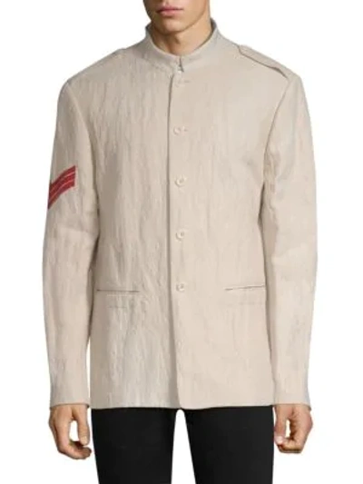 Shop John Varvatos The Officers Jacket In Antique White