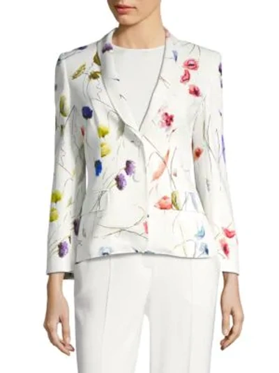 Shop Escada Brikenab Floral Sequin Jacket In Multi
