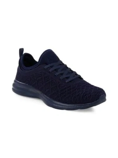 Shop Apl Athletic Propulsion Labs Men's Techloom Low-top Trainers In Midnight