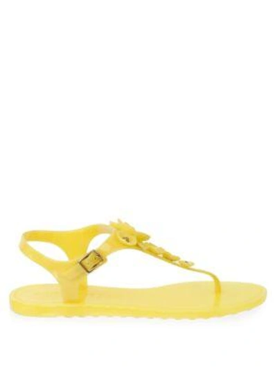 Shop Coach Tea Rose Jelly Sandals In Pink