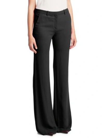 Shop Theory Demitria Kick Flare Trousers In Black