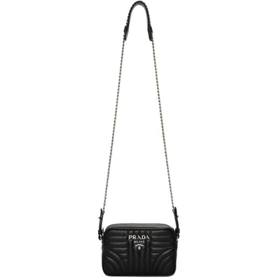 Shop Prada Black Small Quilted Camera Chain Bag