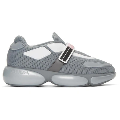 Shop Prada Grey Cloudbust Sneakers In F0vcv Chrom