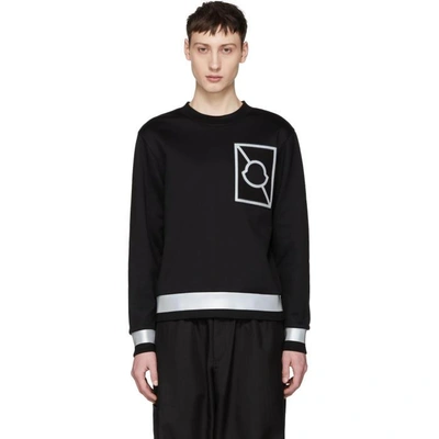 Shop Moncler Black Maglia Sweatshirt