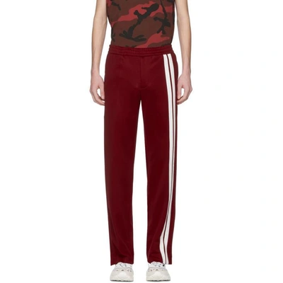 Shop Valentino Red And White Striped Sweatpants In I94 Red