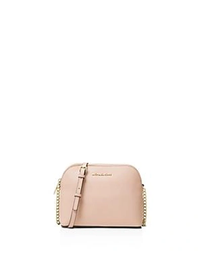 Cindy Large Dome Crossbody Bag, Pale Gold