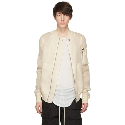 Off-white Flight Bomber Jacket In 21 Natural