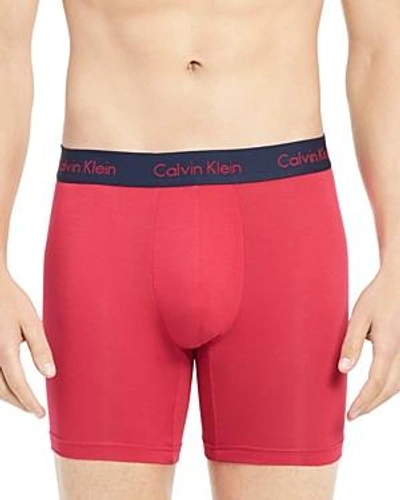 Shop Calvin Klein Body Modal Boxer Briefs In Amaran Red