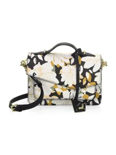 Shop Botkier Cobble Hill Leather Crossbody Bag In Warm Floral