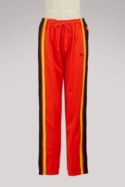 Shop Fenty X Puma Jogging Pants In Cherry Tomato